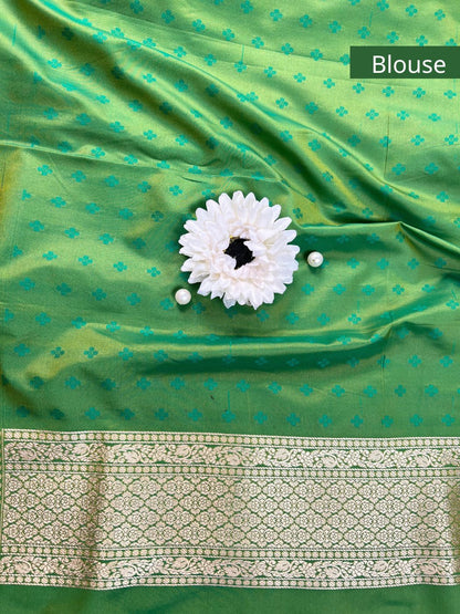Green Katan Silk Blouse