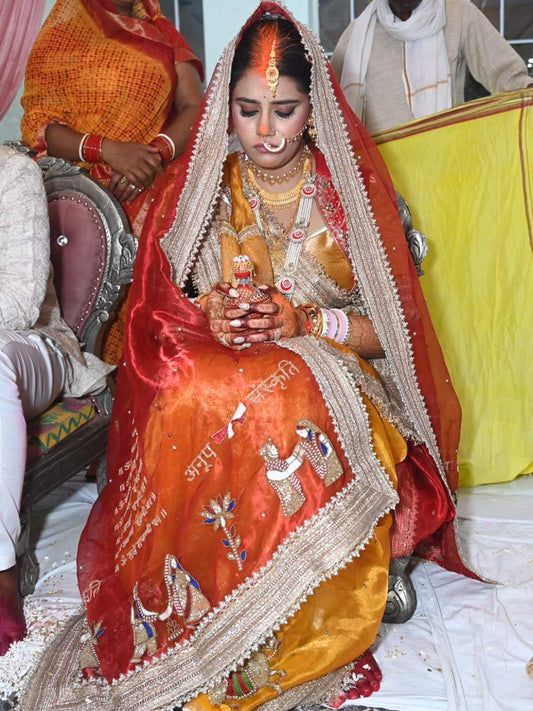 Royal Red Saat Vachan Dupatta
