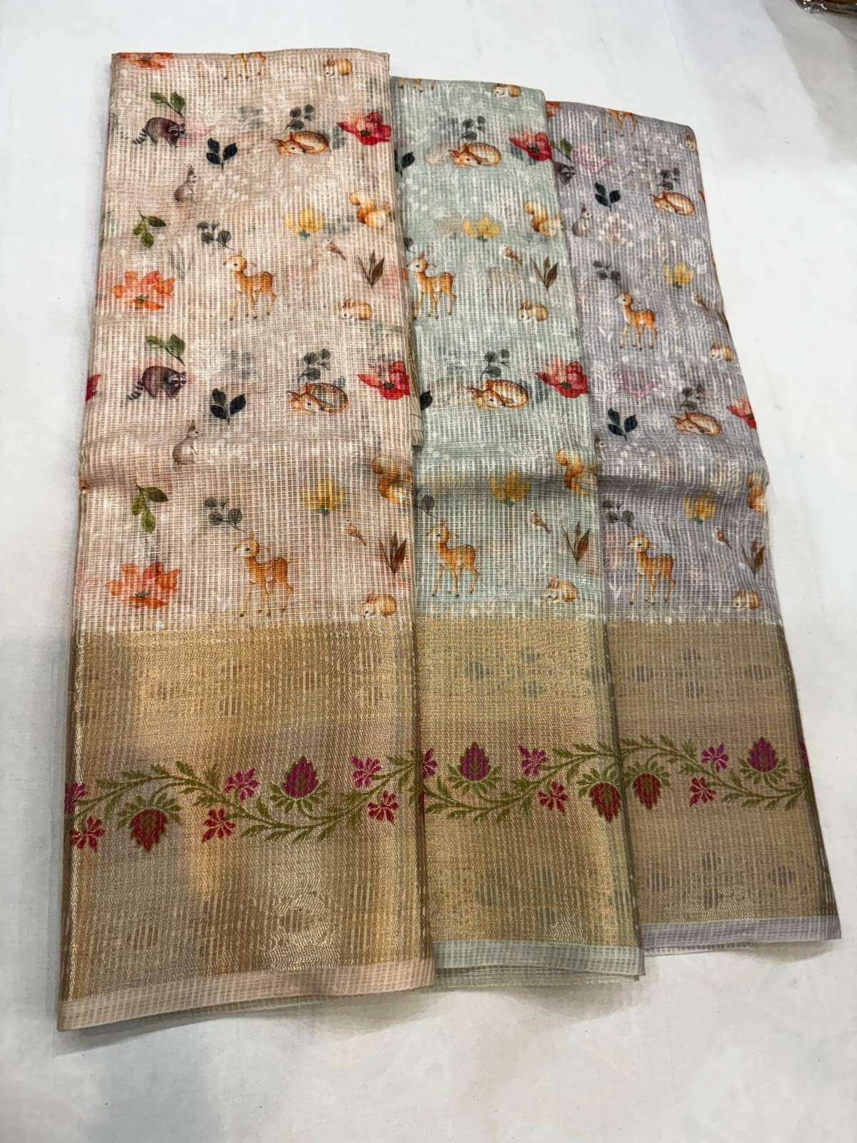 Manipuri Kota silk saree designed with minimalist traditional patterns
