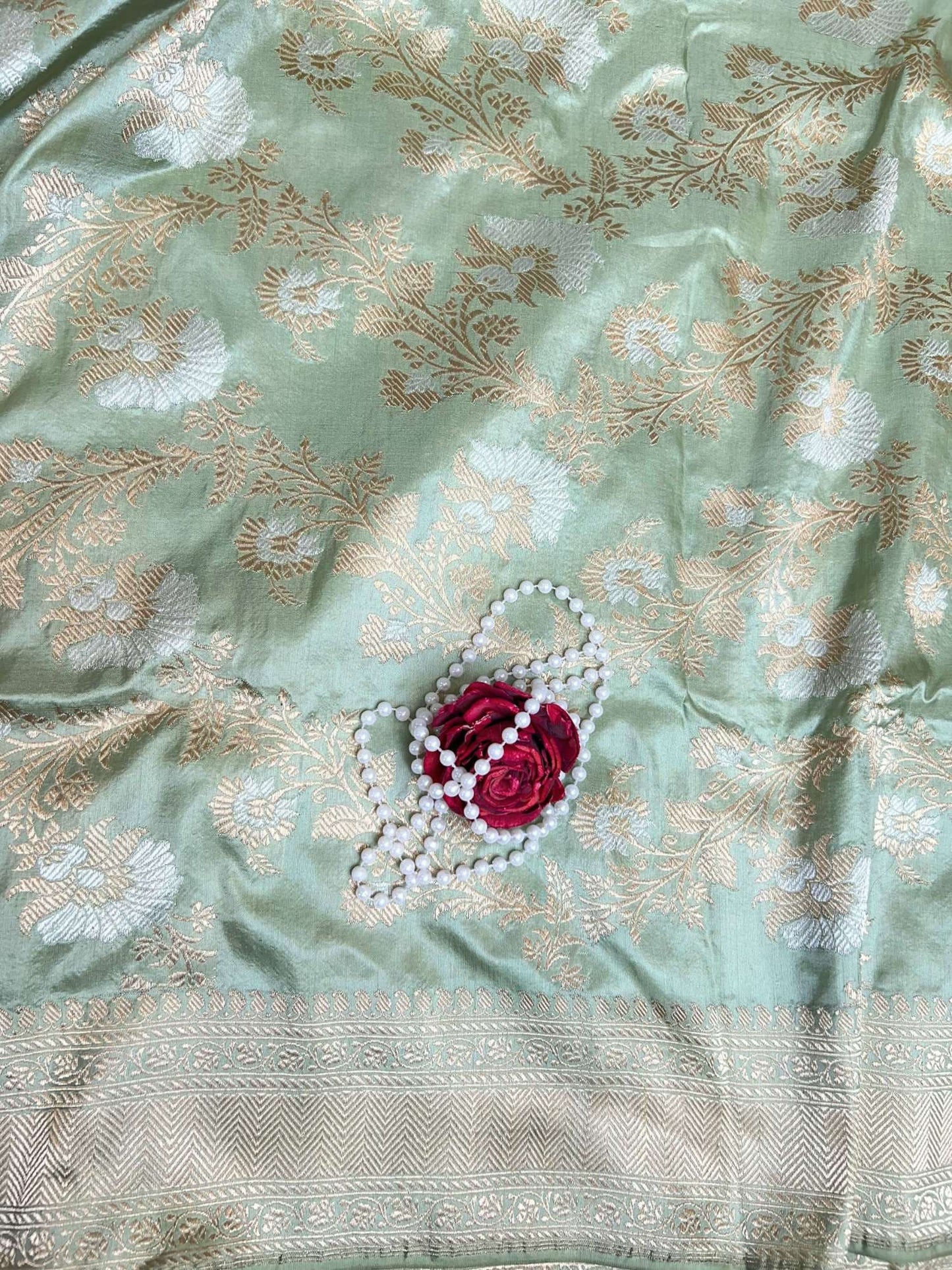 Pista Green Katan Silk