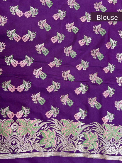Purple Katan Silk Blouse