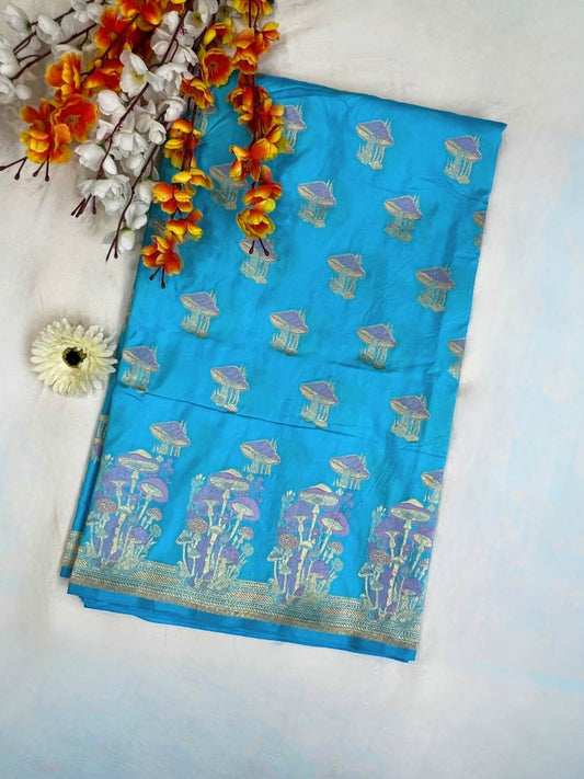 Sky Blue Katan Silk