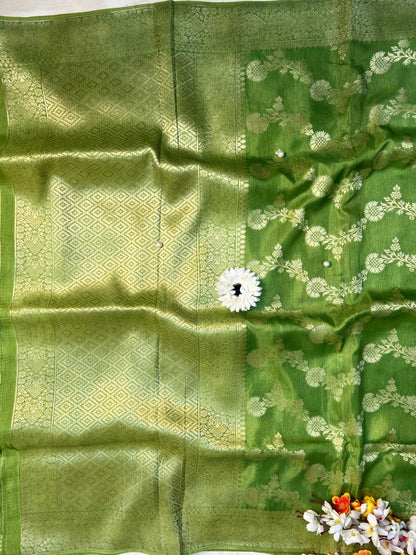 Green Viscose Silk