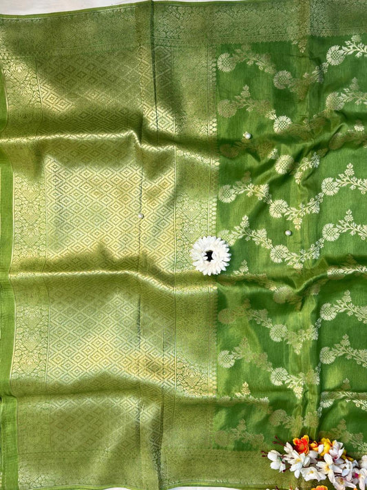 Green Viscose Silk
