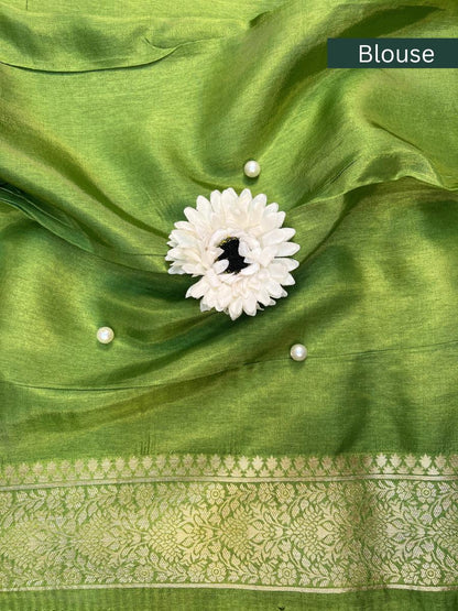 Green Viscose Silk