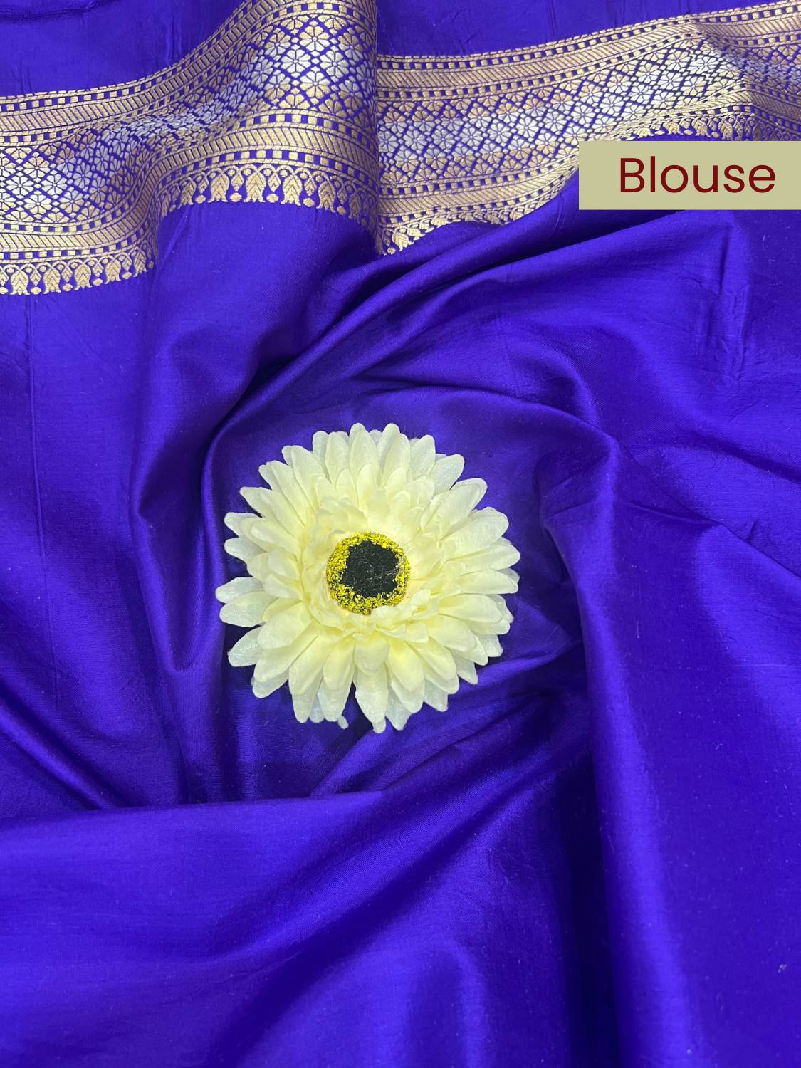 Royal Blue Katan Silk blouse