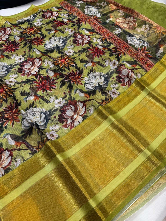 Manipuri Kota silk saree showcasing classic handloom craftsmanship