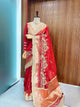 Royal Red Banarasi Meena Ghat