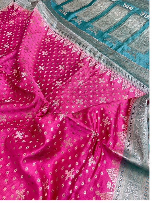 Pink Chiniya Silk