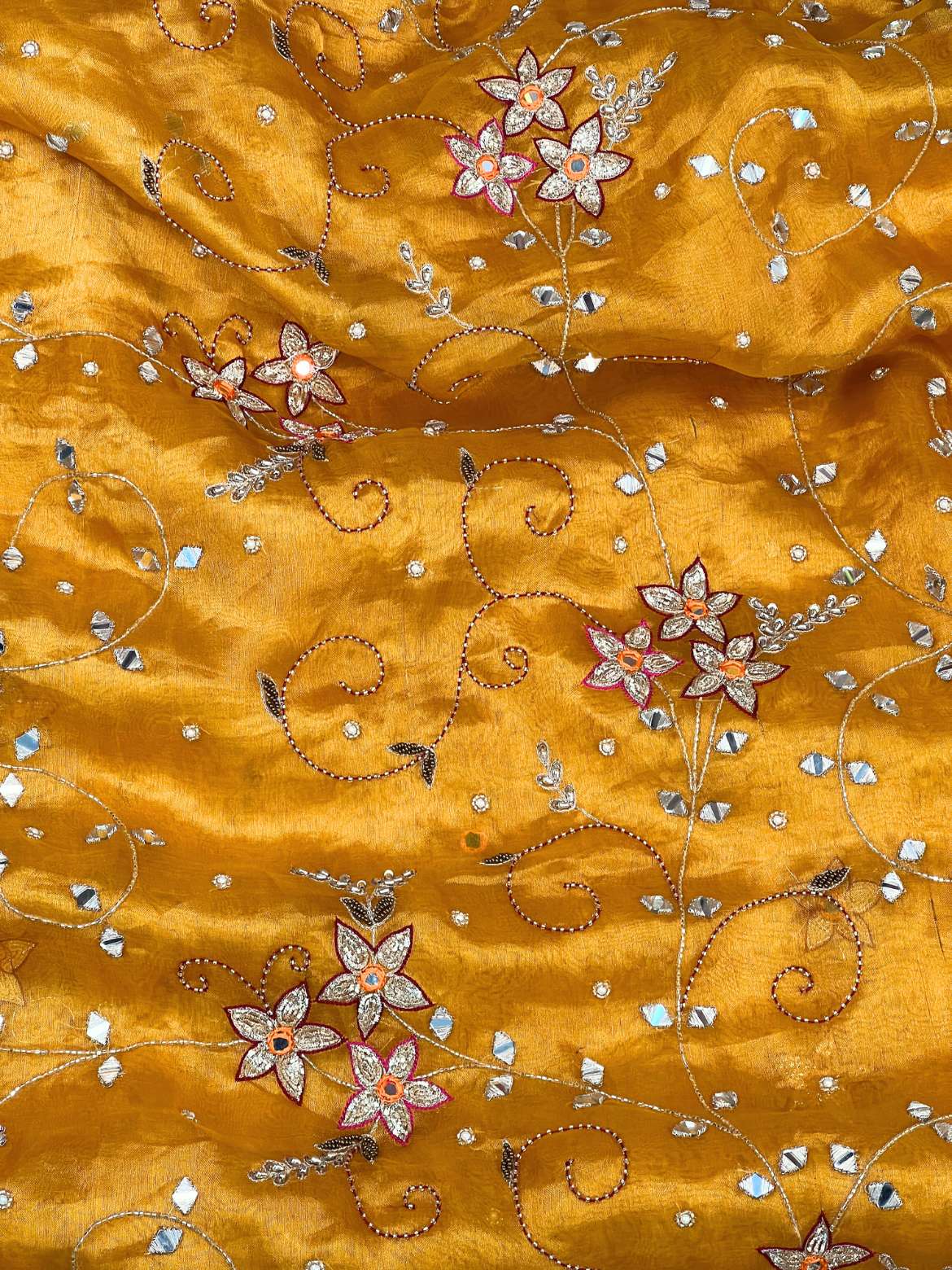 Mustard Yellow Gold Roshani