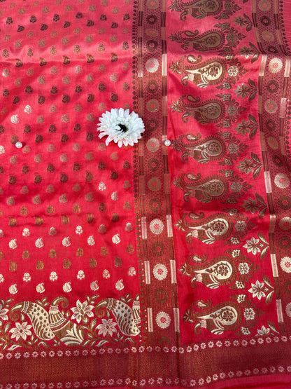 Red Viscose Silk