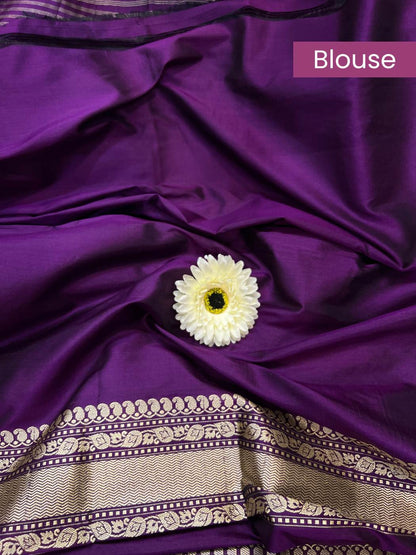 Deep Purple Katan Silk blouse