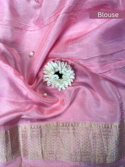 Pink Viscose Silk Blouse