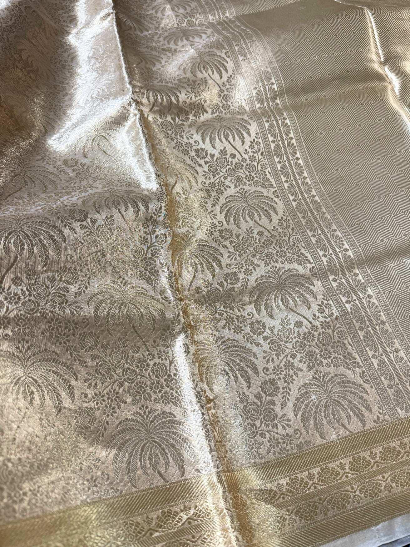 Gold Brocade Tissue Silk