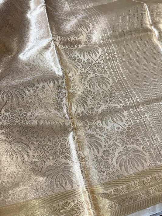 Gold Brocade Tissue Silk