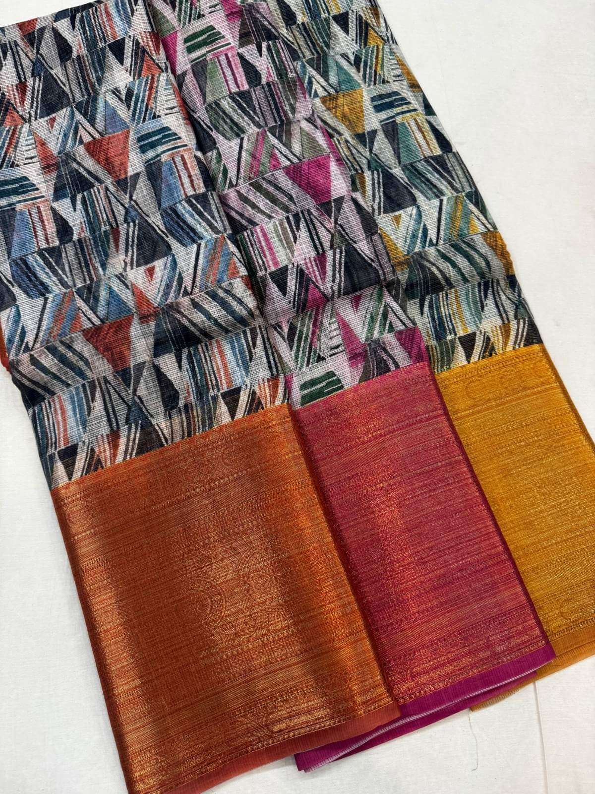 Manipuri Kota silk saree featuring breathable fabric and fine handloom texture