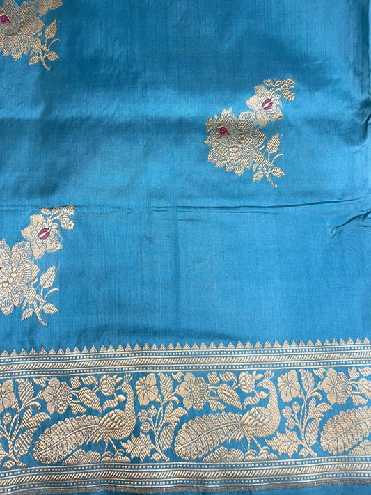 Sky Blue Katan Silk