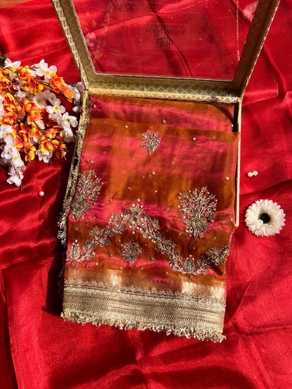 Pink Orange Dhoop Chav Shagun