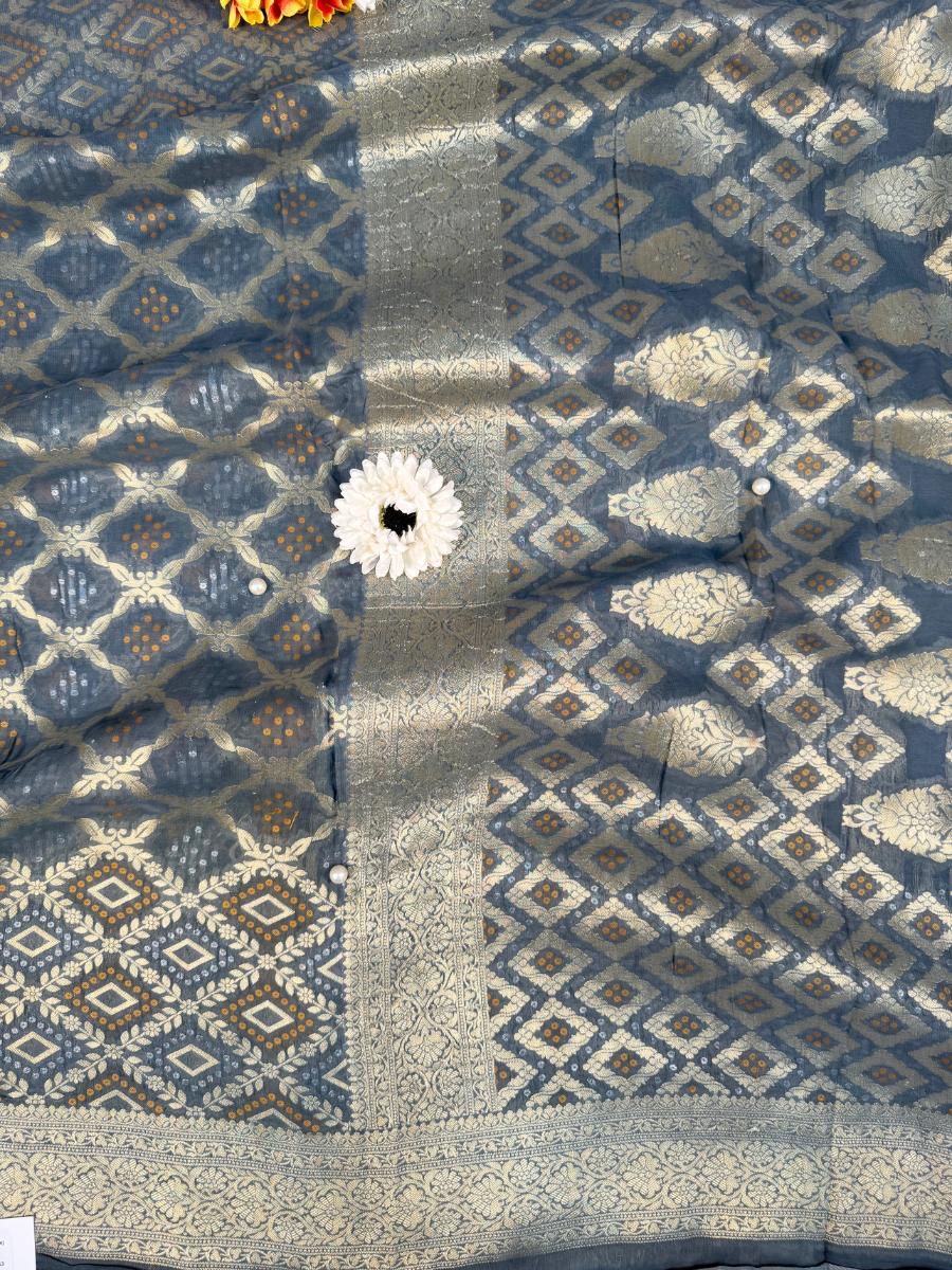 Dark Grey Viscose Silk