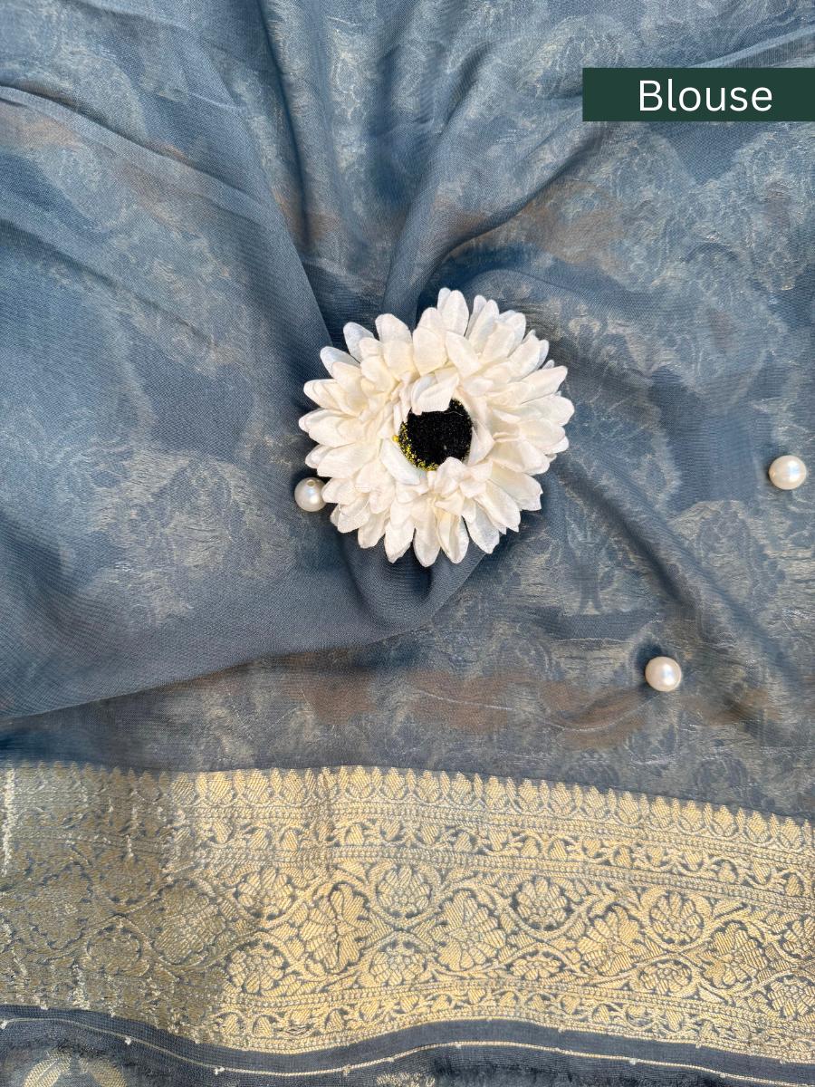 Dark Grey Viscose Silk
