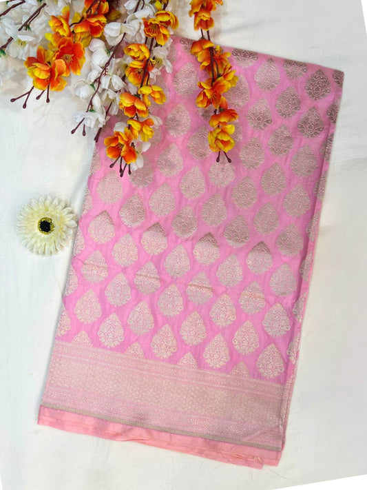 Baby Pink Katan Silk