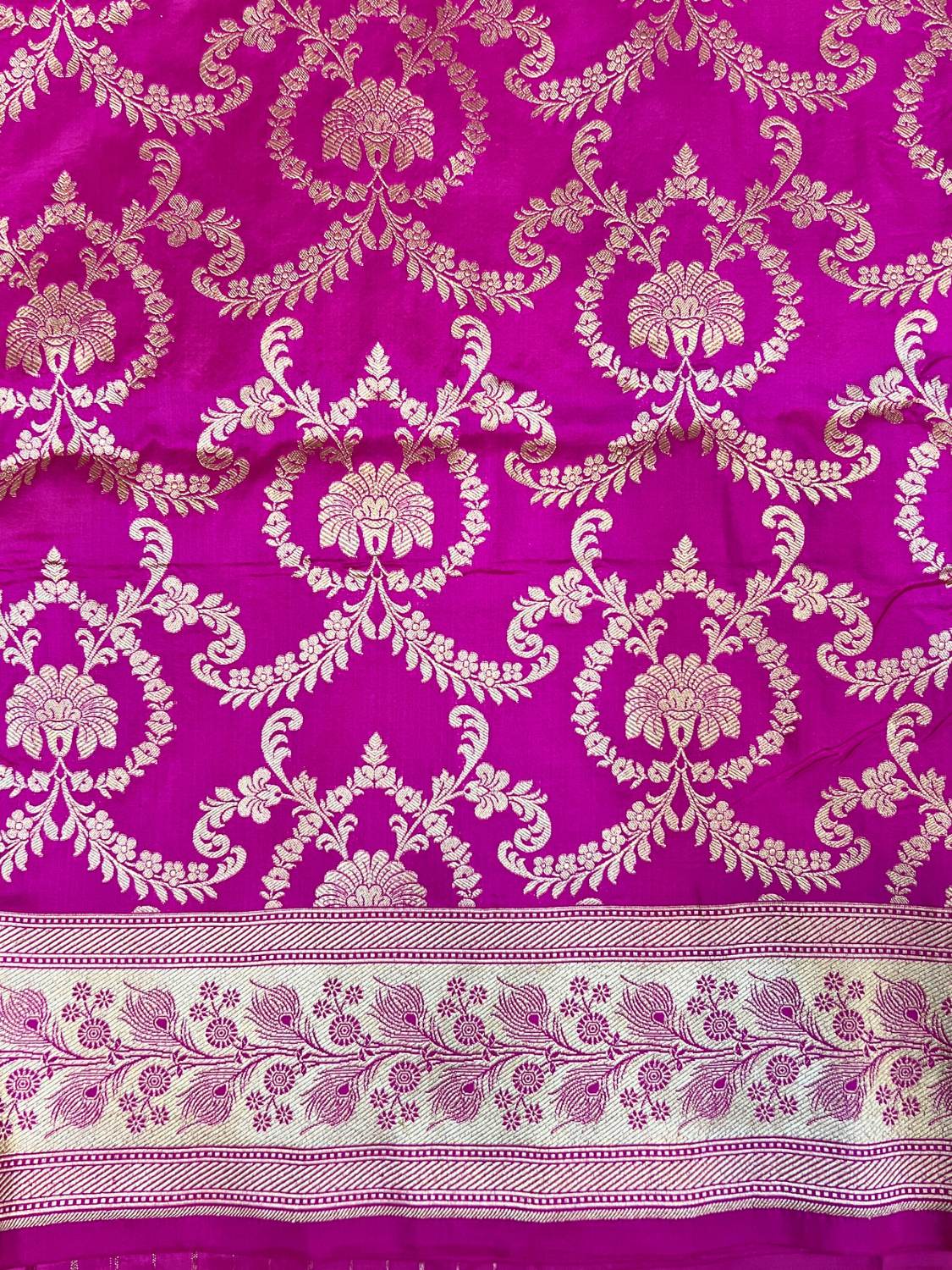 Magenta Katan Silk