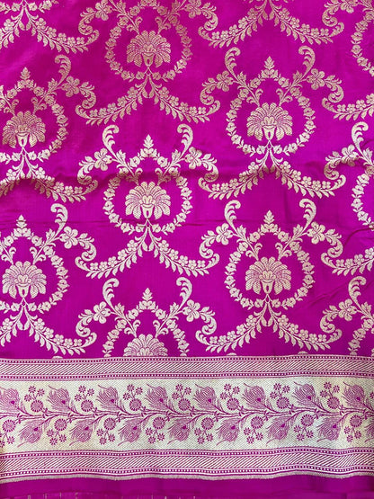 Magenta Katan Silk