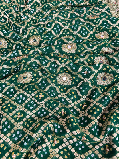 Bottle Green Bandhej