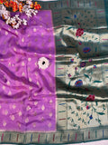 Purple Viscose Silk