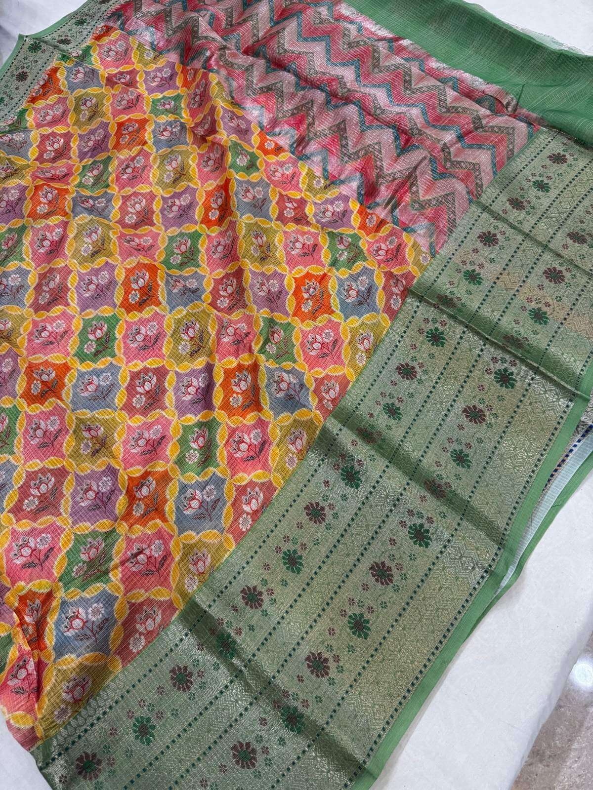 Manipuri Kota silk saree crafted with classic handloom technique