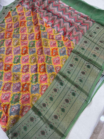 Manipuri Kota silk saree crafted with classic handloom technique