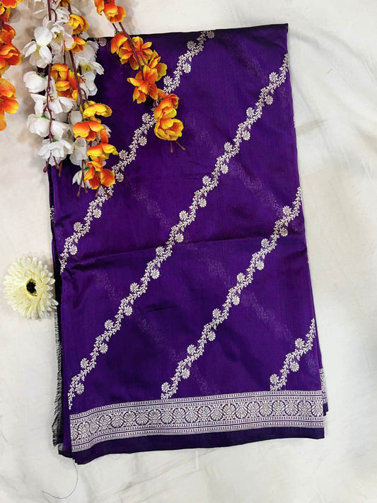 Dark Purple Katan Silk