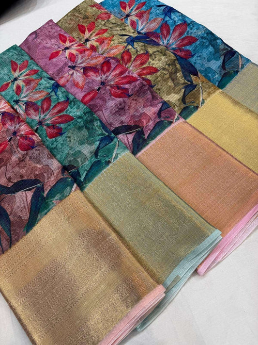 Manipuri Kota silk saree with elegant lightweight drape