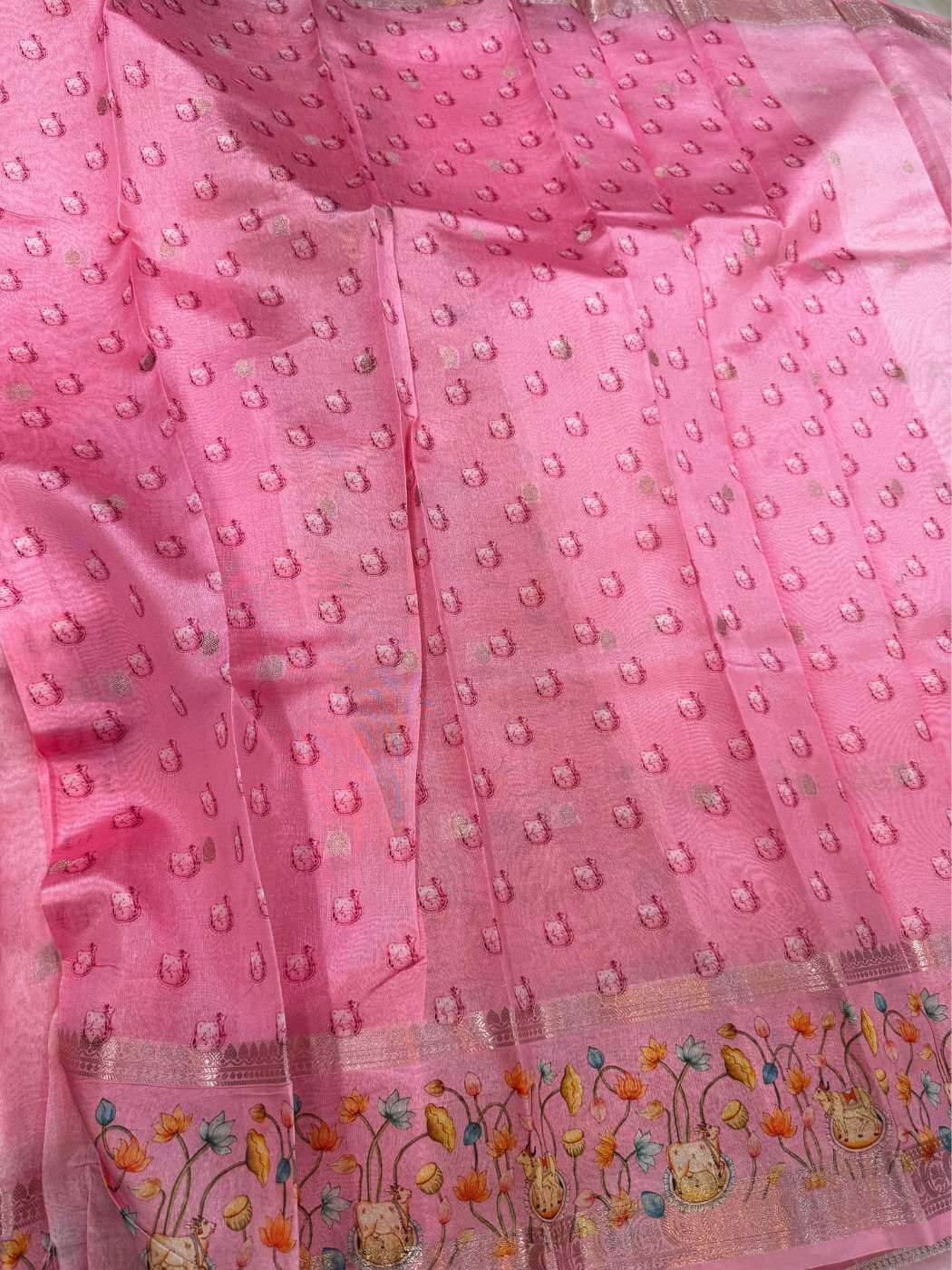 Chiniya silk saree ideal for festive and cultural occasions