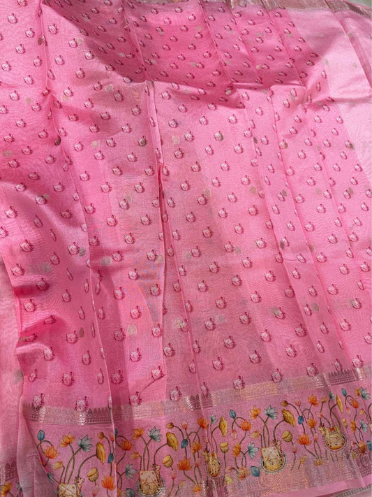 Chiniya silk saree ideal for festive and cultural occasions