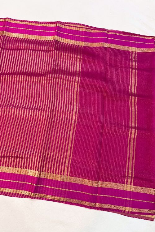Pink Kora-Tissue Silk Saree