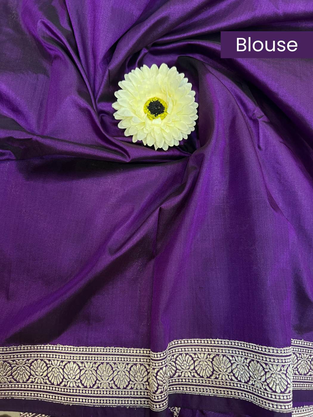 Dark Purple Katan Silk blouse