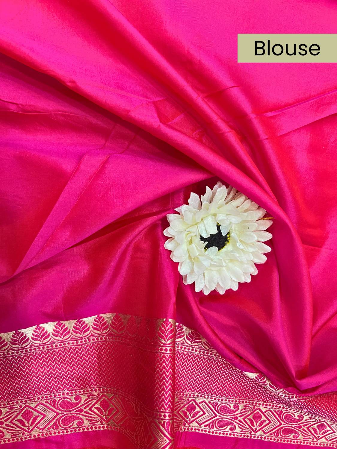 Pink Katan Silk Saree