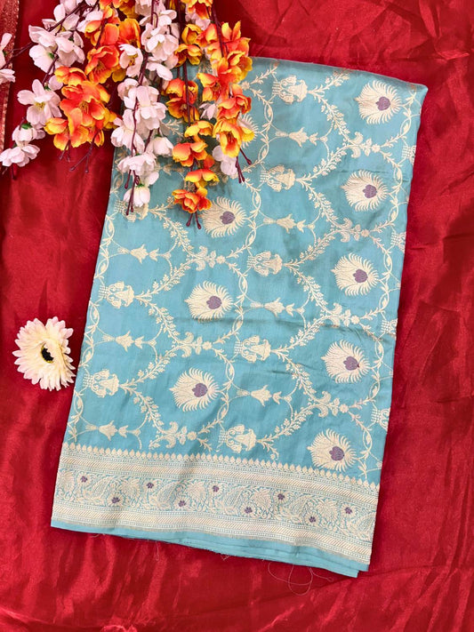 Aqua Green Katan Silk