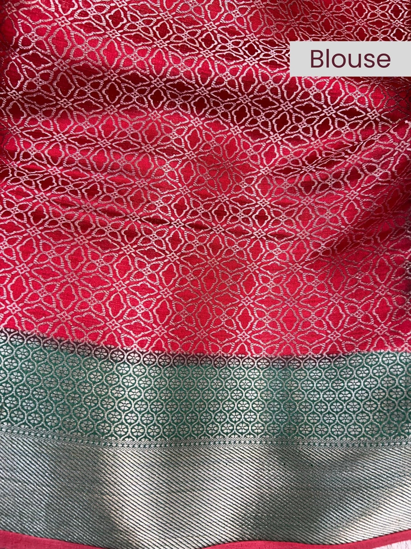 Bottle Green Chiniya Silk