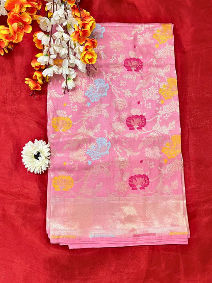 Baby Pink Katan Silk