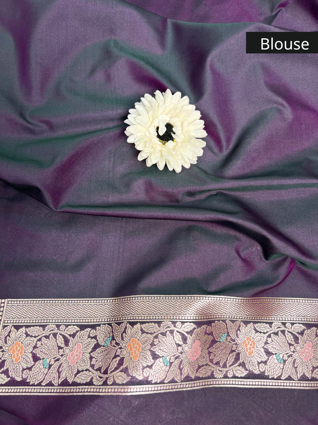 Deep Purple  katan Blouse
