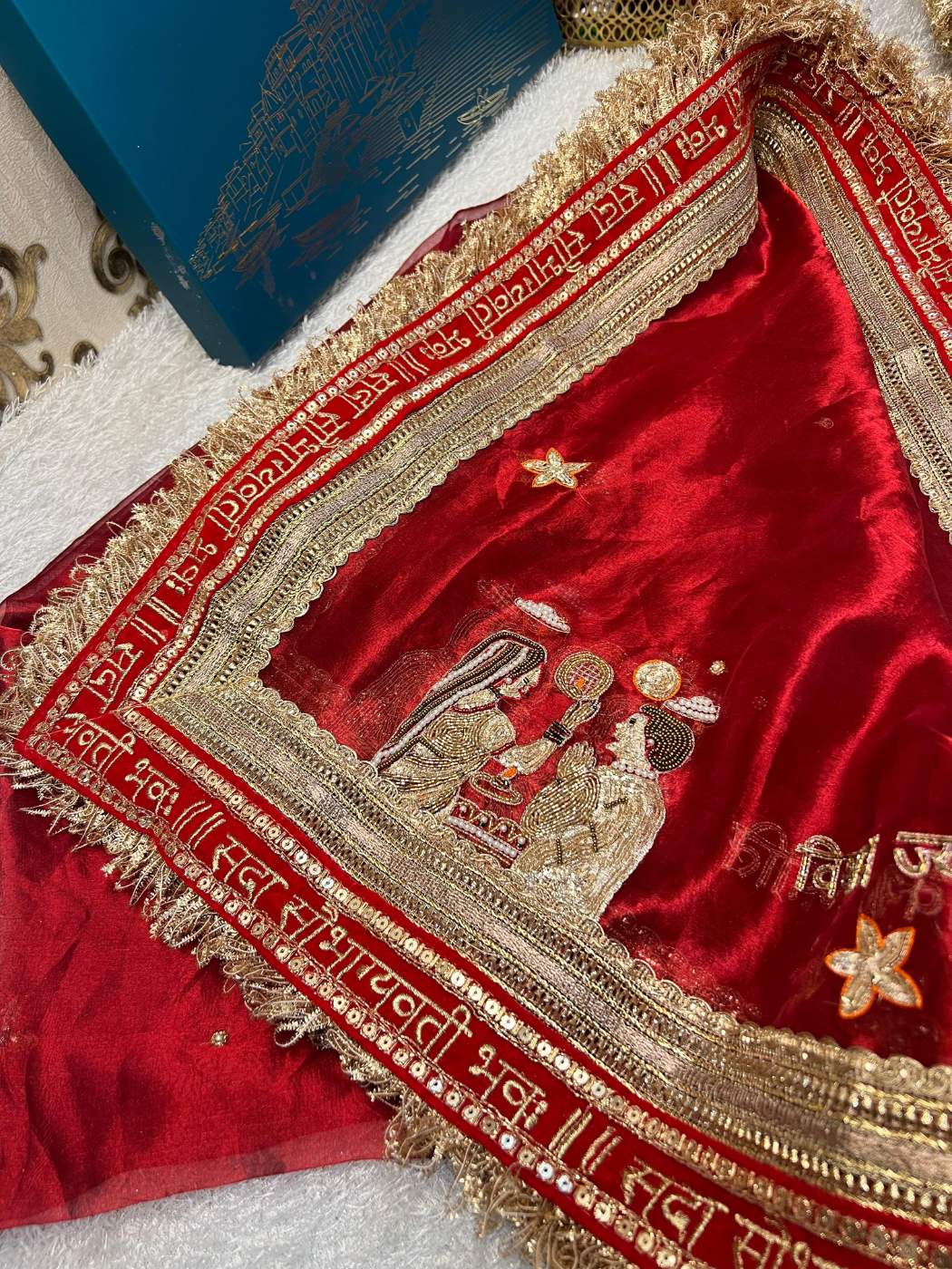 Royal Red Custom Karwa Chauth