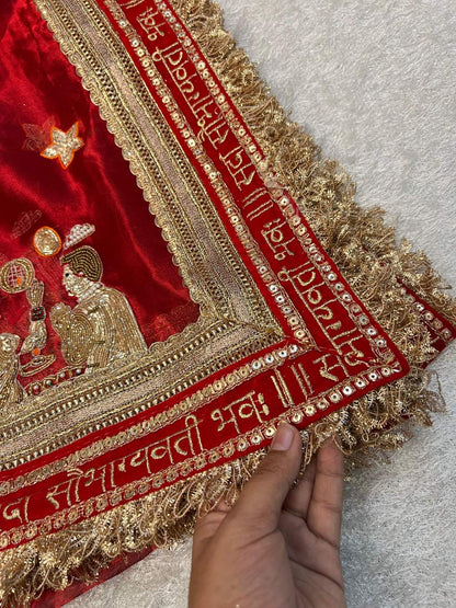 Royal Red Custom Karwa Chauth