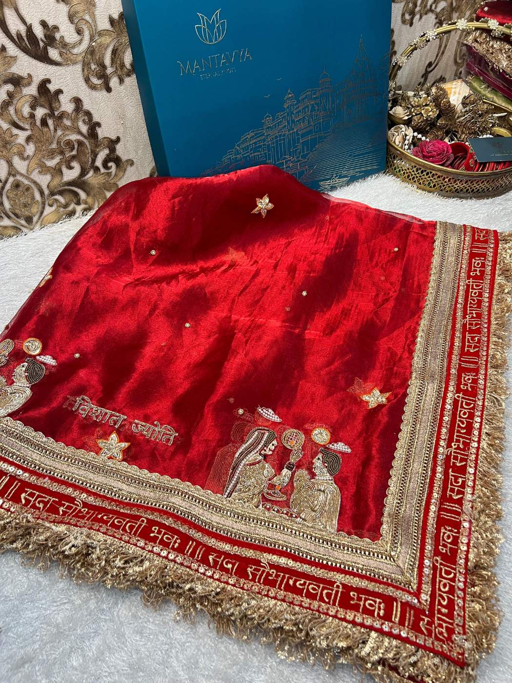 Royal Red Custom Karwa Chauth