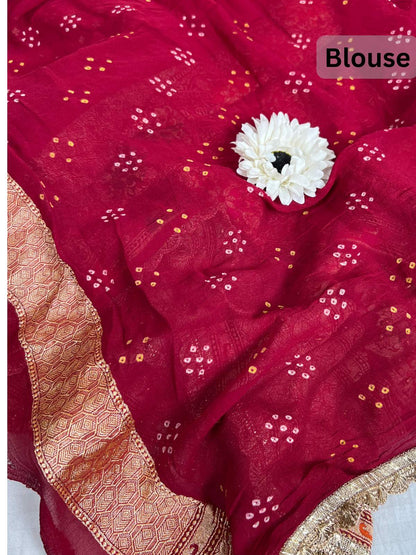 Maroon Bandhej