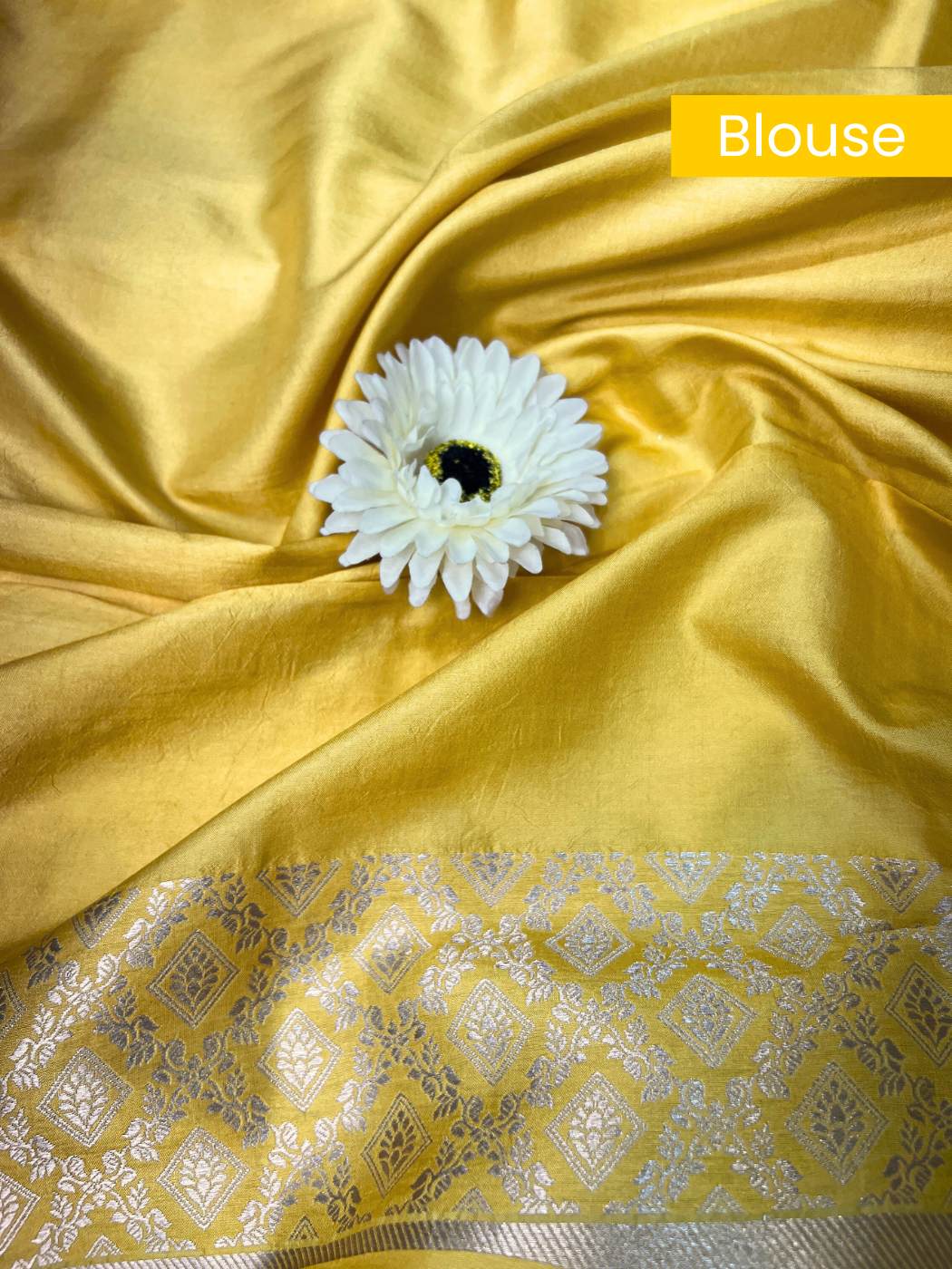 Yellow Katan Silk blouse