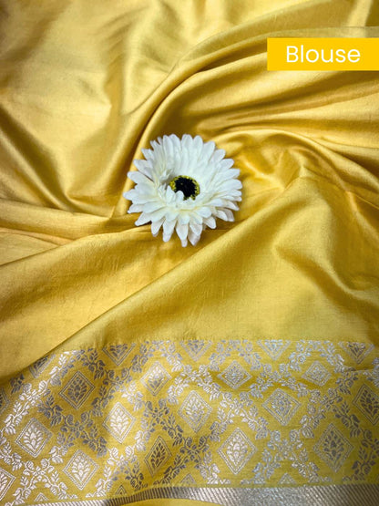 Yellow Katan Silk blouse