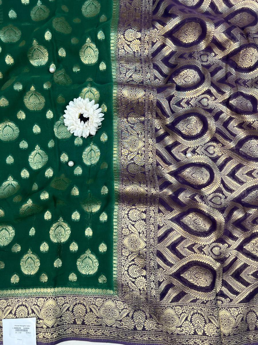 Bottle Green Viscose Silk