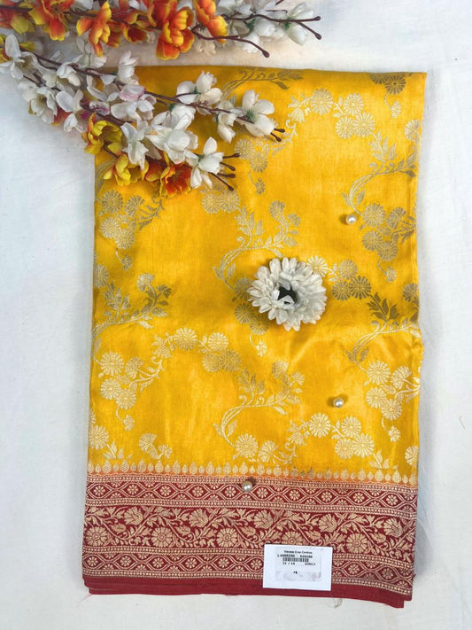 Yellow Viscose Silk